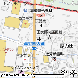 熊本県荒尾市原万田724周辺の地図