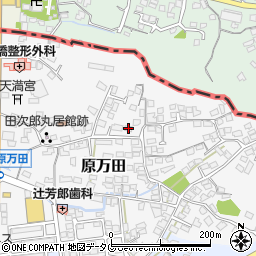 熊本県荒尾市原万田504-2周辺の地図