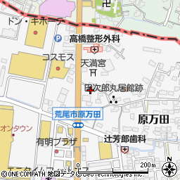 熊本県荒尾市原万田729周辺の地図