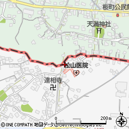 熊本県荒尾市原万田474-4周辺の地図