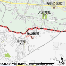 熊本県荒尾市原万田460-1周辺の地図