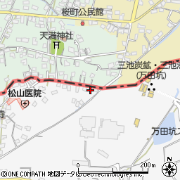 熊本県荒尾市原万田321周辺の地図