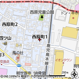 〒864-0053 熊本県荒尾市西原町の地図