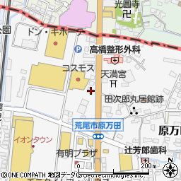 熊本県荒尾市原万田707周辺の地図