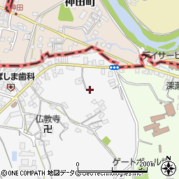 熊本県荒尾市原万田42-4周辺の地図