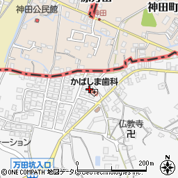 熊本県荒尾市原万田85-79周辺の地図