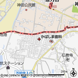 熊本県荒尾市原万田85-28周辺の地図