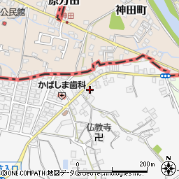 熊本県荒尾市原万田64周辺の地図