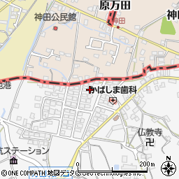 熊本県荒尾市原万田85-75周辺の地図