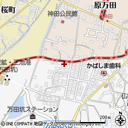 熊本県荒尾市原万田144-7周辺の地図