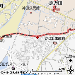 熊本県荒尾市原万田85-4周辺の地図