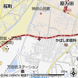 熊本県荒尾市原万田144周辺の地図