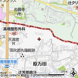 熊本県荒尾市原万田822周辺の地図