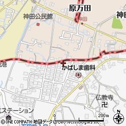 熊本県荒尾市原万田85-23周辺の地図