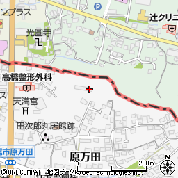 熊本県荒尾市原万田823周辺の地図