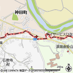 福岡県大牟田市神田町54周辺の地図