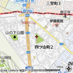 熊本県荒尾市四ツ山町周辺の地図