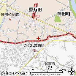 福岡県大牟田市神田町101周辺の地図