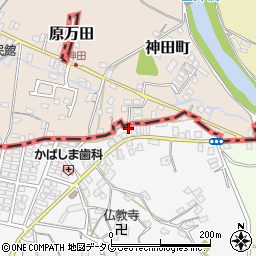 熊本県荒尾市原万田17周辺の地図
