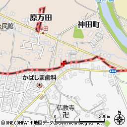 熊本県荒尾市原万田118周辺の地図