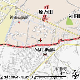 福岡県大牟田市神田町122周辺の地図
