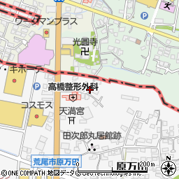 熊本県荒尾市原万田836-2周辺の地図