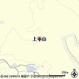 熊本県荒尾市上平山周辺の地図
