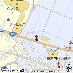 山鹿モービル　かもと店周辺の地図