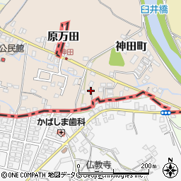 福岡県大牟田市神田町83周辺の地図