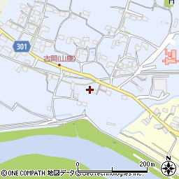 熊本県山鹿市古閑161周辺の地図