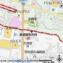 熊本県荒尾市原万田836-7周辺の地図