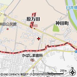 福岡県大牟田市神田町96周辺の地図