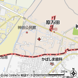 福岡県大牟田市神田町137-3周辺の地図