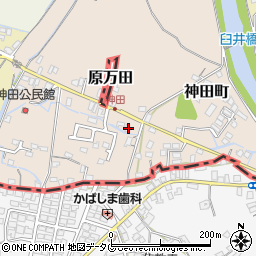 福岡県大牟田市神田町249周辺の地図