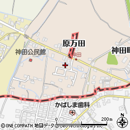 福岡県大牟田市神田町141-4周辺の地図