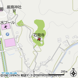 石見寺周辺の地図