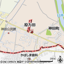 福岡県大牟田市神田町242周辺の地図