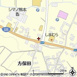 ファミリーマート山鹿方保田店周辺の地図