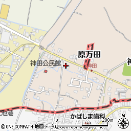 福岡県大牟田市神田町223周辺の地図