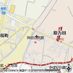 福岡県大牟田市神田町193周辺の地図