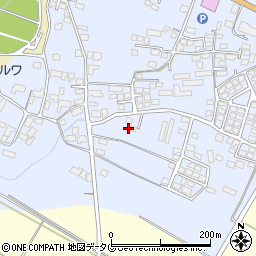 熊本県山鹿市古閑1381-3周辺の地図