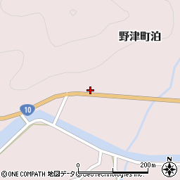 大分県臼杵市野津町大字泊1224周辺の地図