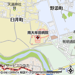 南大牟田病院（大牟田医療協会）周辺の地図