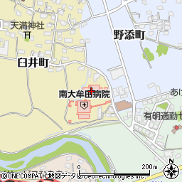大牟田医療協会南大牟田病院周辺の地図