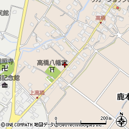 熊本県山鹿市鹿本町高橋412周辺の地図