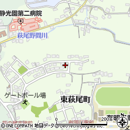 福岡県大牟田市東萩尾町周辺の地図