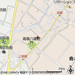 熊本県山鹿市鹿本町高橋412-4周辺の地図