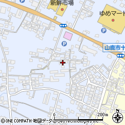 熊本県山鹿市古閑1326-12周辺の地図
