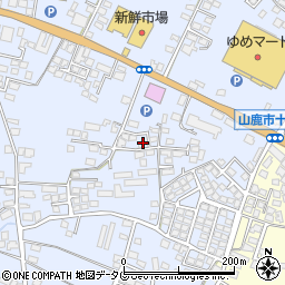熊本県山鹿市古閑1326-17周辺の地図