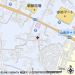 熊本県山鹿市古閑1326-5周辺の地図